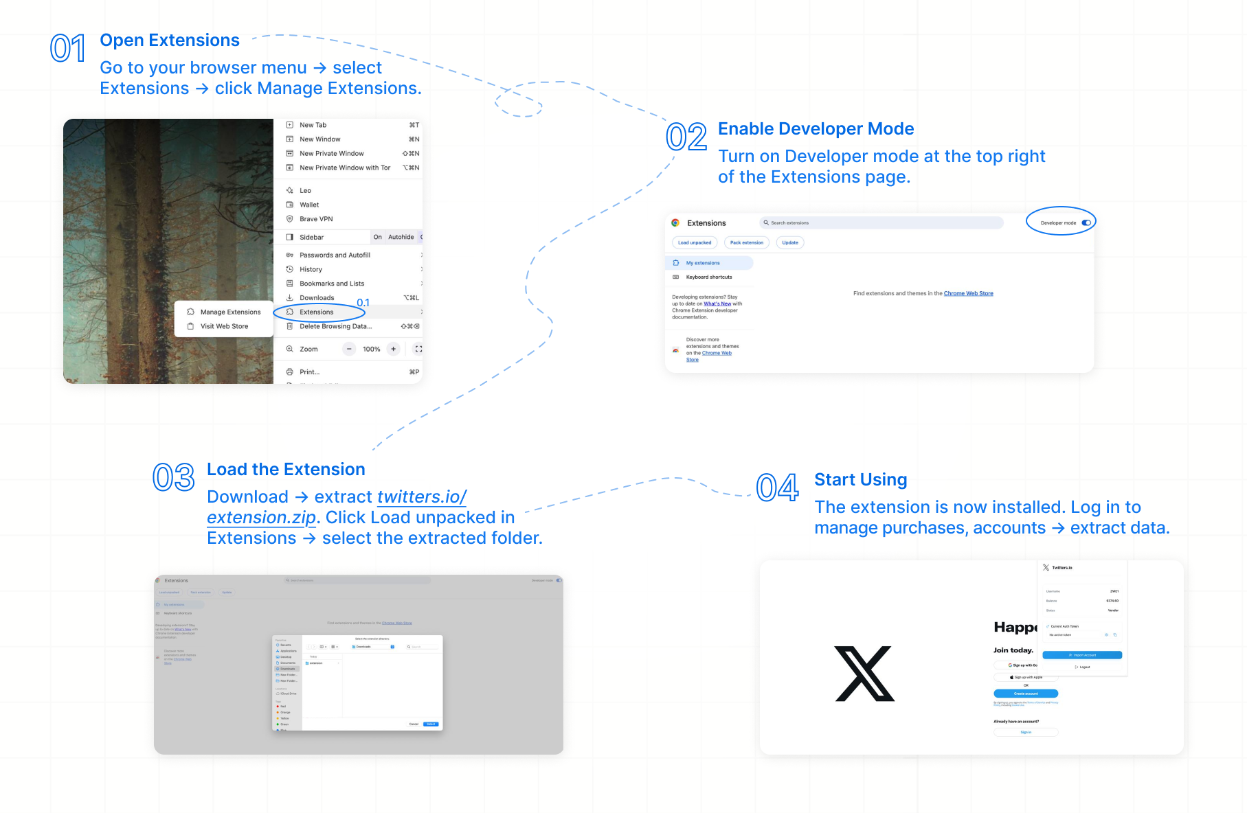 How to install extension